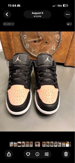 NIKE air Jordan 1 low  "Crimson Tint" sneakers 4 youth / kids