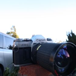 Canon AE-1 w/ 28–135mm Lens 35mm Film Camera