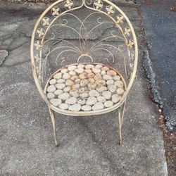 Vintage Patio Chair Beige