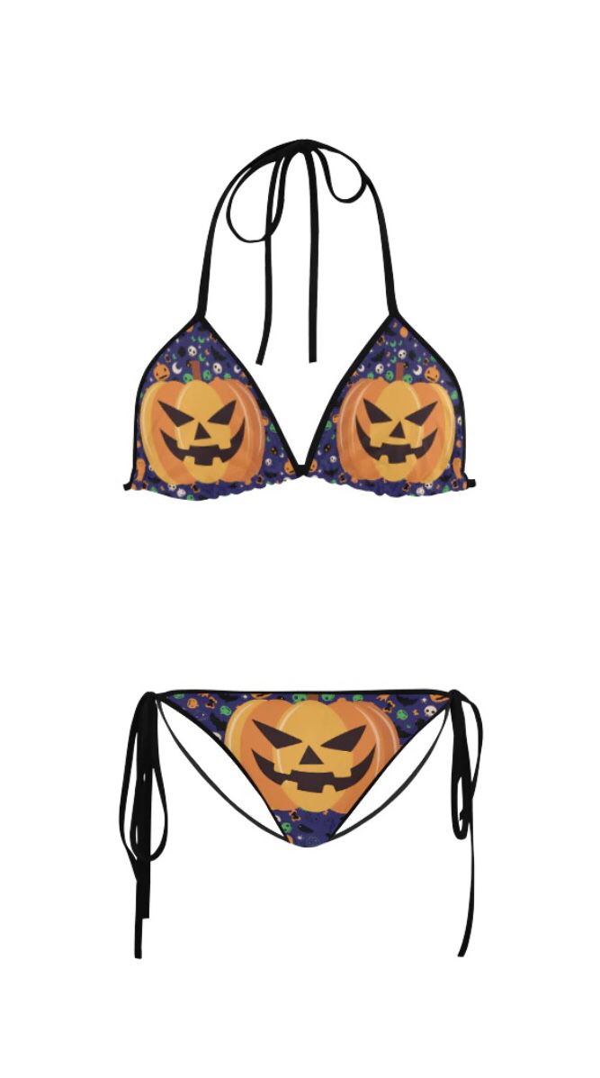 Halloween Jack-o-Lantern Bikini - Size S (5-6)