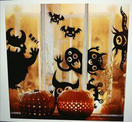 Halloween Monster Cling-ons for windows