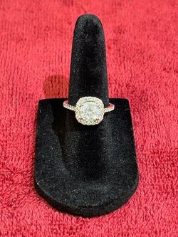 14K White Gold EGI Round Diamond Halo Wedding Engagement Ring 2.50ct