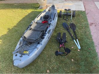 Kayak, two piece kayak, easy to transport.