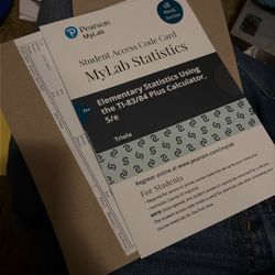 Student Access Code Card MyLab Statistics Elementary Statistics Using the TI-83/84 