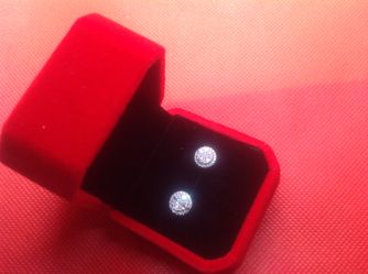 0.65ct Baguette Stud Earrings (925 Sterling Silver)