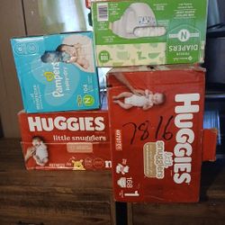 5 Boxes Of Diapers