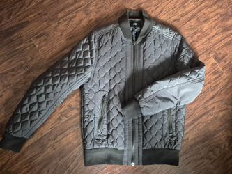 H&M Quilted Bomber Jacket - Olive Green, Men's Size Small (36R)