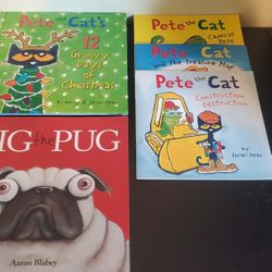 Children Books (Pete the Cat,  Pig the Pug)