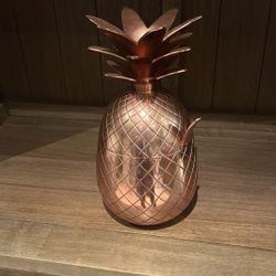 Copper Pineapple Punch Bowl 
