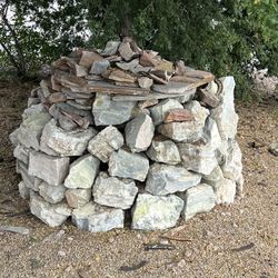 Loose landscape boulders