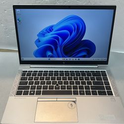 HP EliteBook 845 G7 Notebook PC 14" FHD RYZEN 7 PRO 4750U 256GB SSD 16GB W11P fresh window  install ready to use Power adapter included. Some scratche