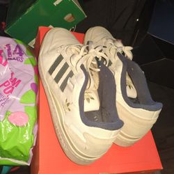 Adidas Forum White And Blue Size 10