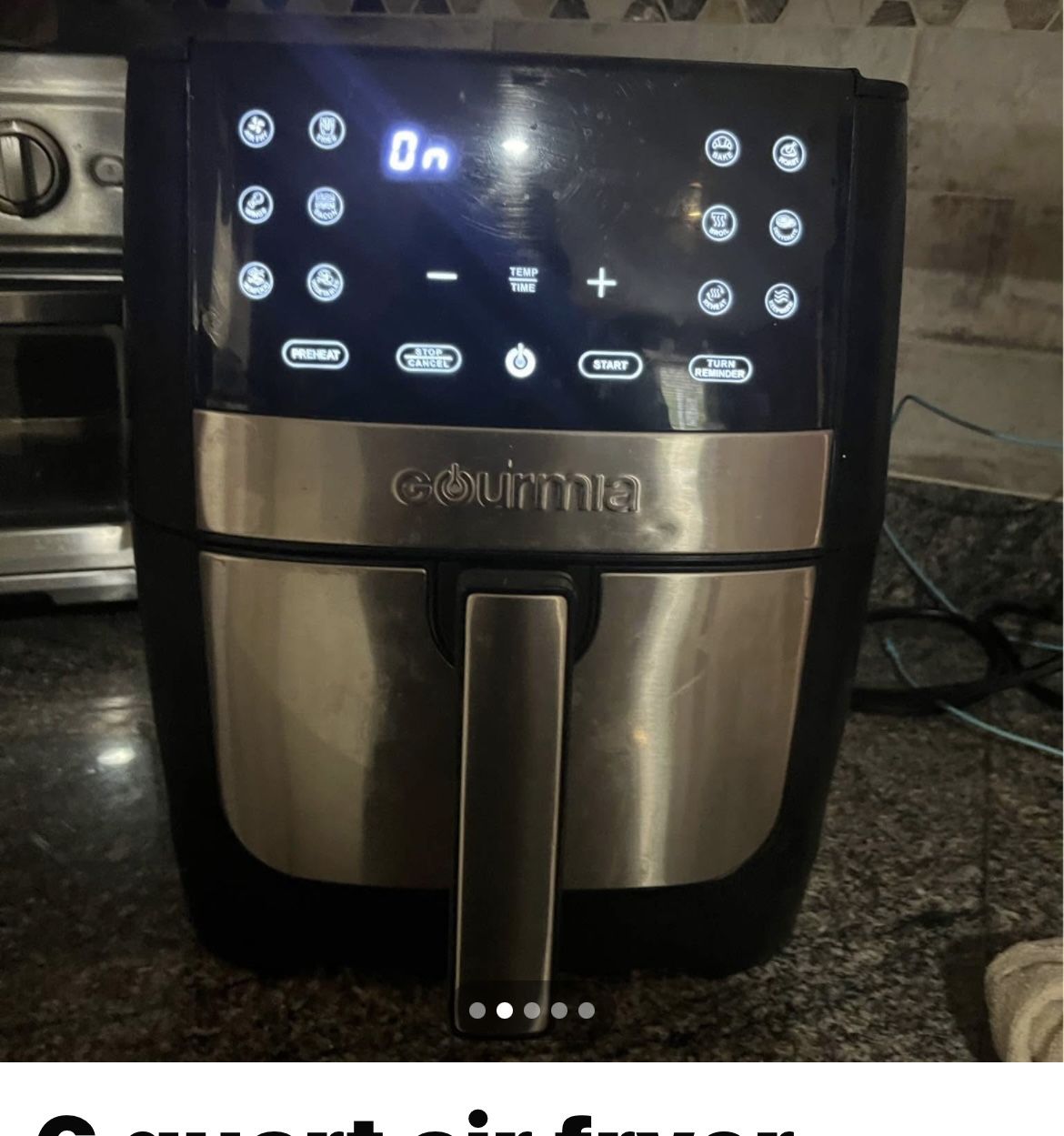 6 Quart Air Fryer By Gourmia