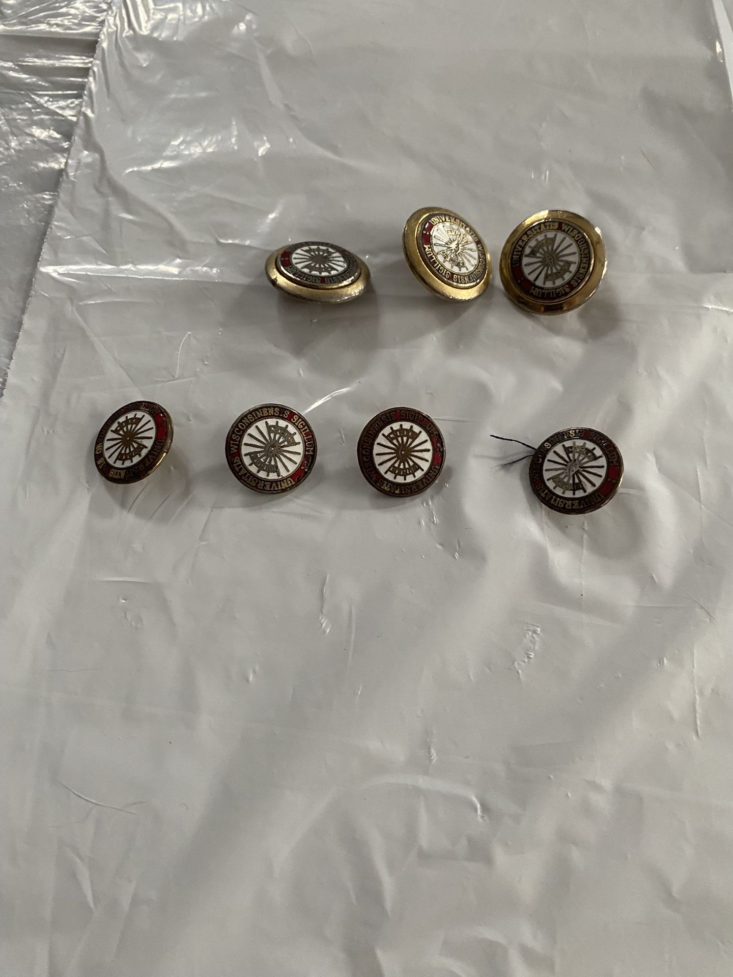 Ben Silver University Of Wisconsin Gold Plated Alumni Blazer Buttons