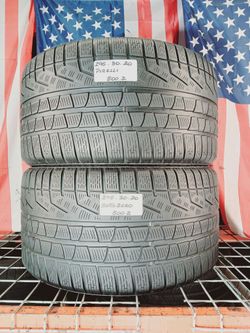 ✅ 2 NICE USED TIRES 295/30ZR20 PIRELLI PZERO FORCE ZR HIGH-PERFORMANCE USED TIRES 295 30 20
