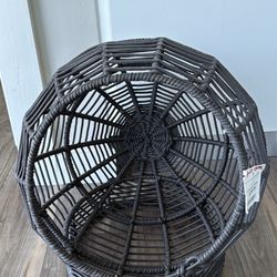 Woven Pet Bed - Gray