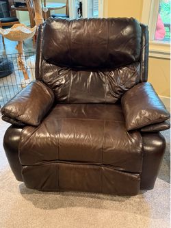 Two Leather Recliners
