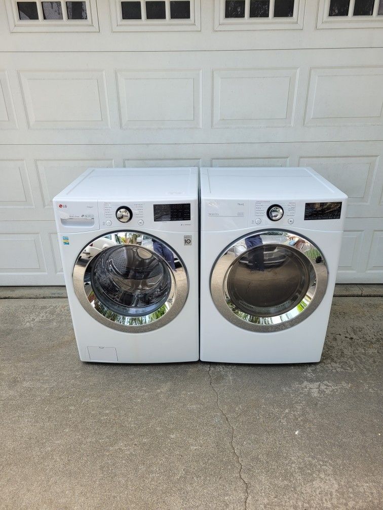 LG WASHER AND GAS DRYER