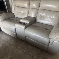 Leather Love Seat