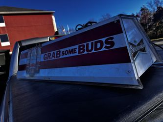 Budweiser Pool Table Light Fixture 45" grab some buds ceiling hanging 