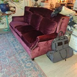 Sofa Burgundy  Velvet