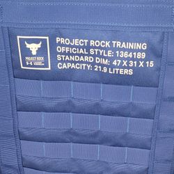 NEW Under Armour UA Project Rock Box Duffle Backpack Training Bag