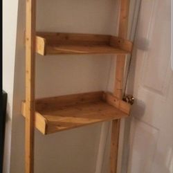 Bamboo Shelf Over Toilet 