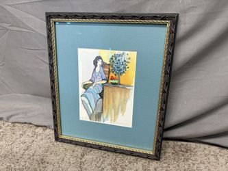 “Flowery Blues” by Itzchak Tarkay Signed & Numbered Print