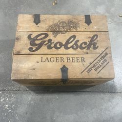 Grolsch Wooden Box With 24 Bottles