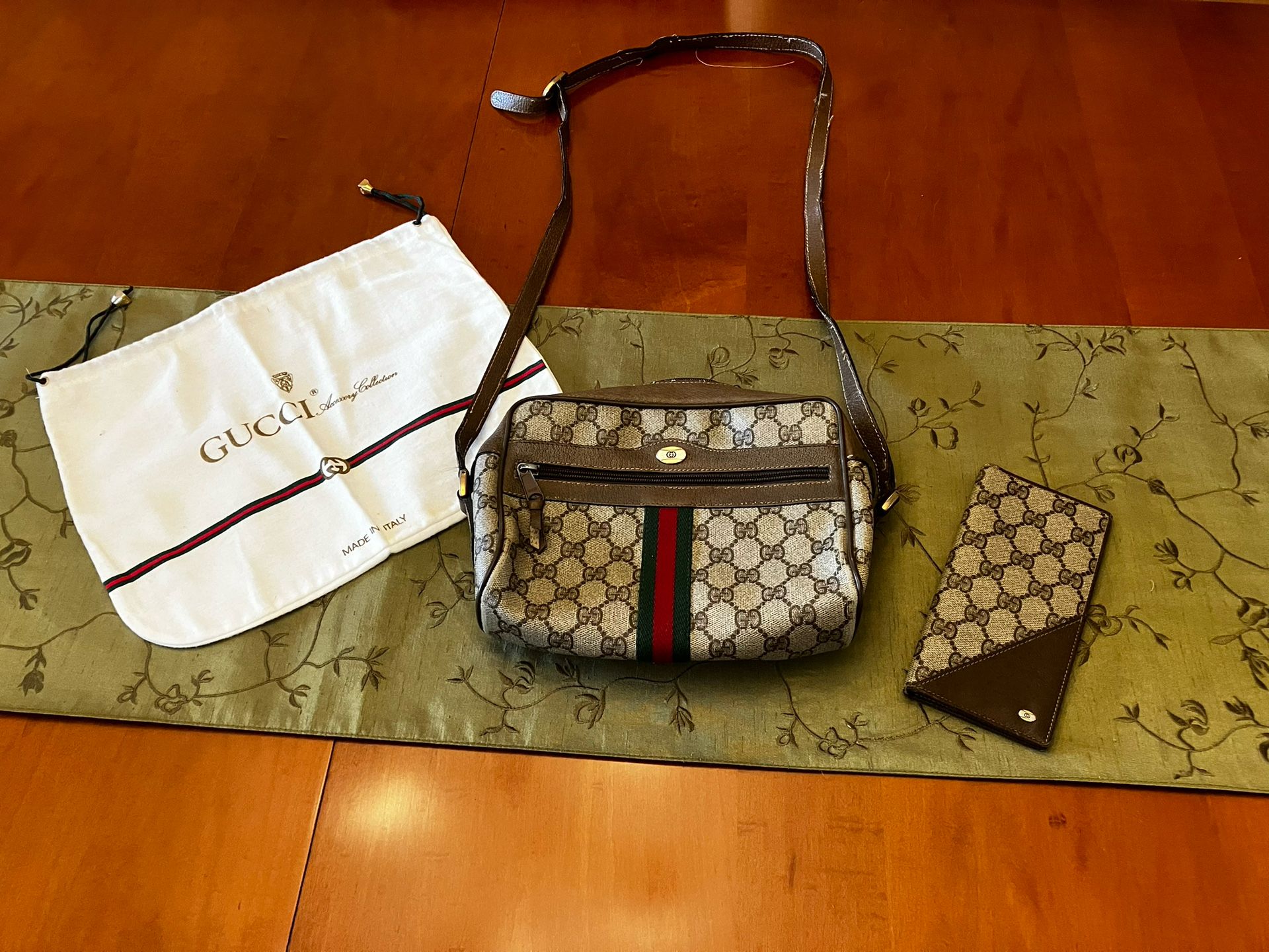 VTG Gucci Accessories Medium Ophidia Shoulder Bag, Bifold Wallet & Duster Bag