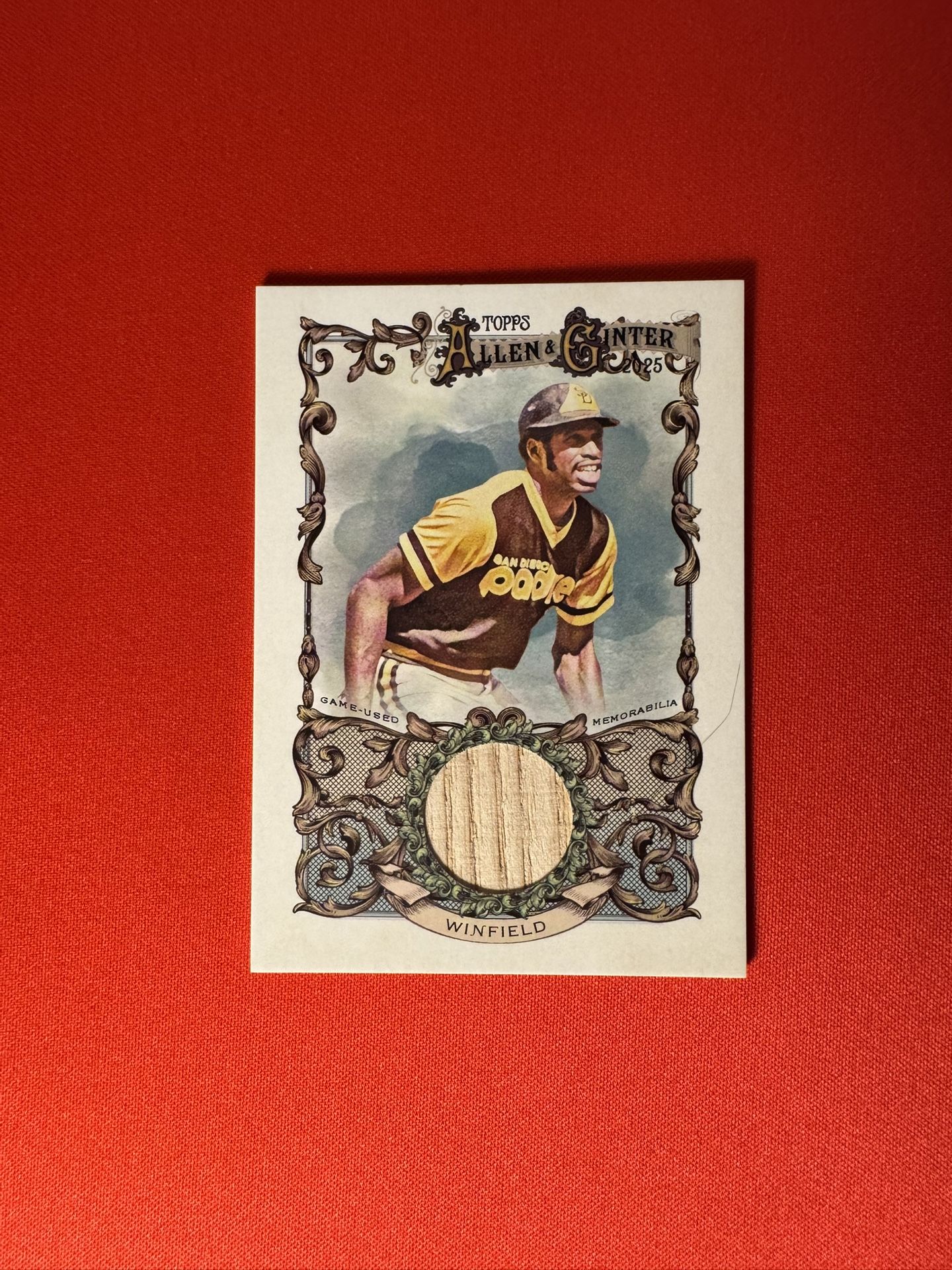 2025 Topps Allen & Ginter Relic Dave Winfield #AGR-DW Game used Bat