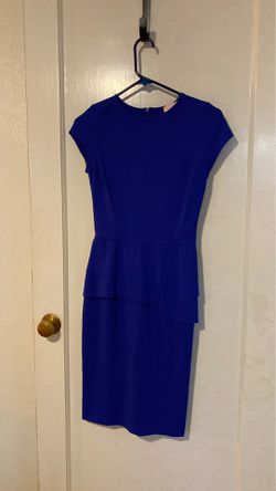 Blue body con dress