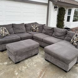 Gray Sectional 