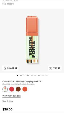 Youthforia Color changing Blush Oil