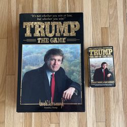 Trump the game And 1st Printing Trump Paperback book 