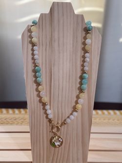 Round Bead Toggle Necklace