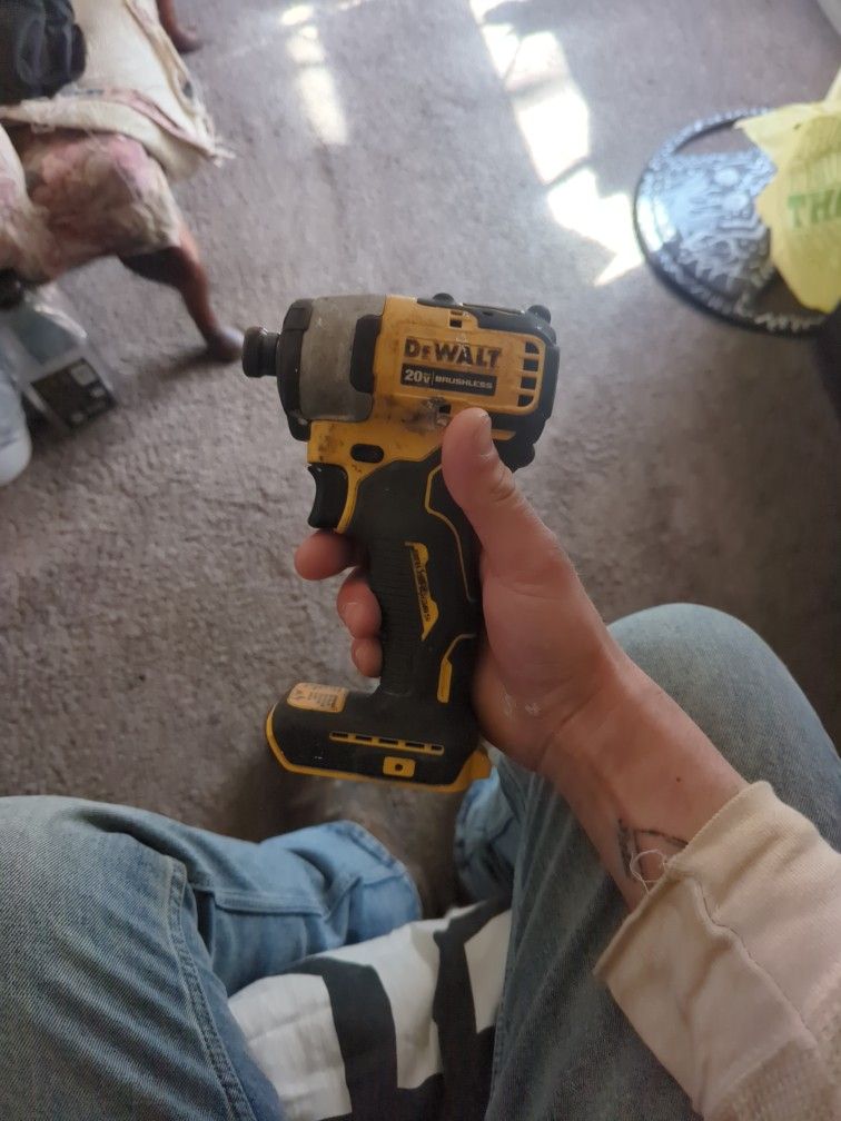 Two DeWalt Impact Drivers With Battery And Charger/M18 5.0ah Battery