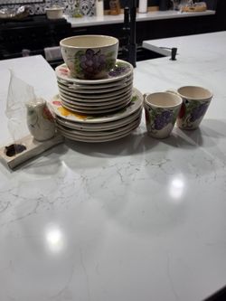 $45 OBO HOME Fruit Ceramic Dinnerware Set - Cottagecore Style