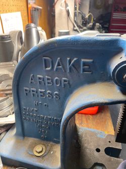 Dake USA made arbor press