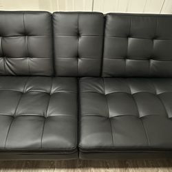 Memory Foam Futon with Cupholder and USB