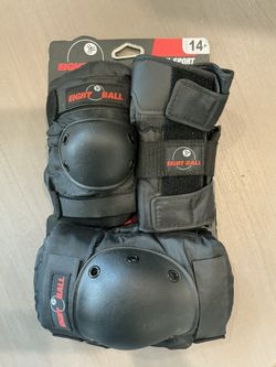Eight Ball Multi Sport Pad Set 3-Pack Knee Elbow Wrist Protection 14+ NEW