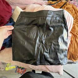 Pleather Skirt SizeL $3