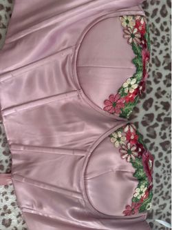 Pink corset