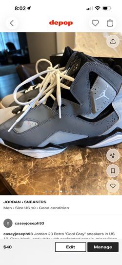 Jordan true flight size 10