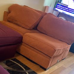 Beautiful Orange  Love Seat 