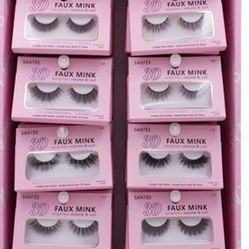 Santee 16 pc 3D Faux Mink Lashes for Weightless Volume & Curl Effect Natural Look False Eyelashes