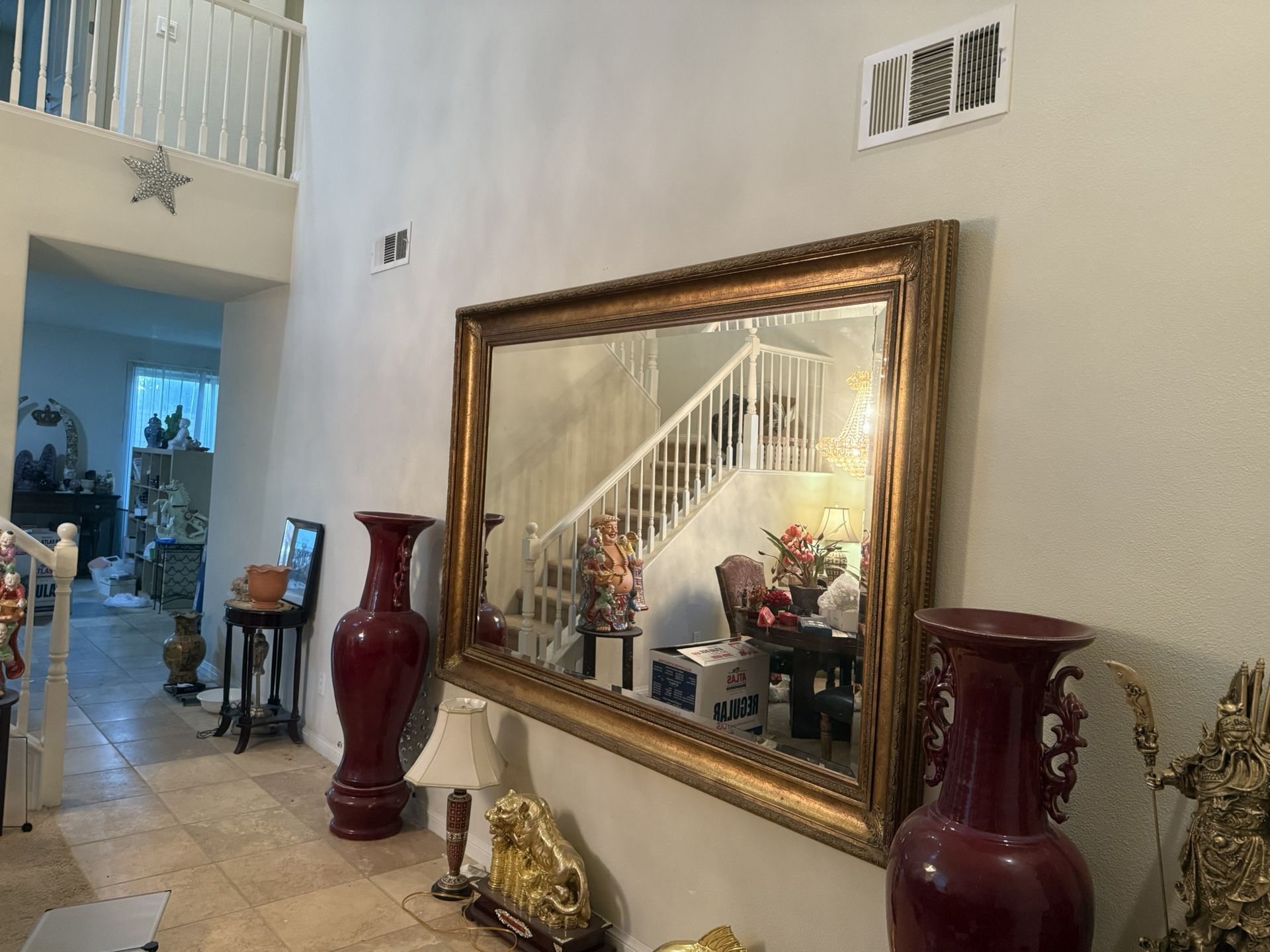 Beautiful Mirror 5 Feet Tall By 7 Feet Wide 