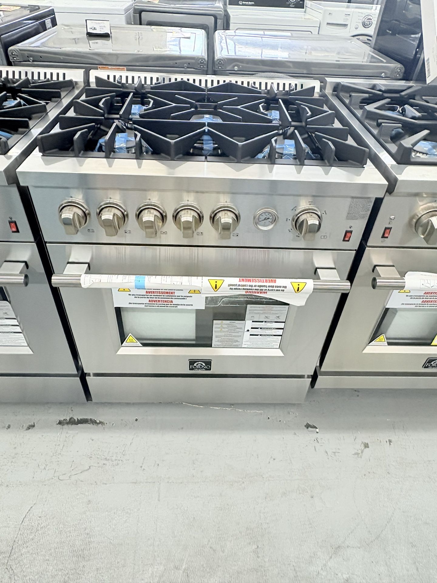 FORNO 30” Slide In Gas Range / 2 Years Warranty 