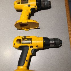 2 x 18v Dewalt drills w/o batteries. Work fine!