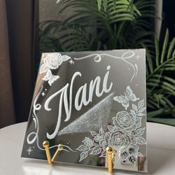 Custom Engraved Name Mirror 